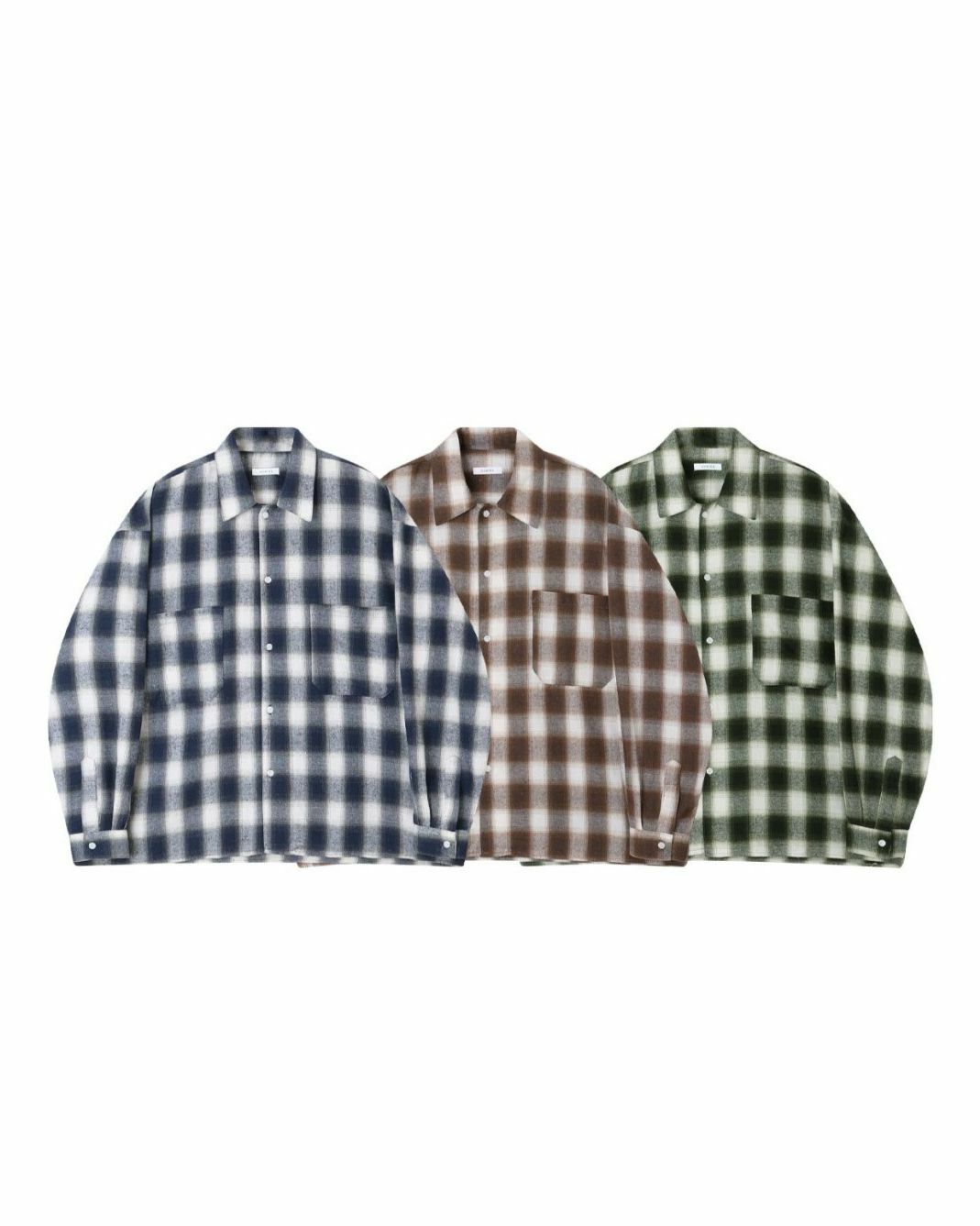 格仔長袖恤衫 COSTES-027S