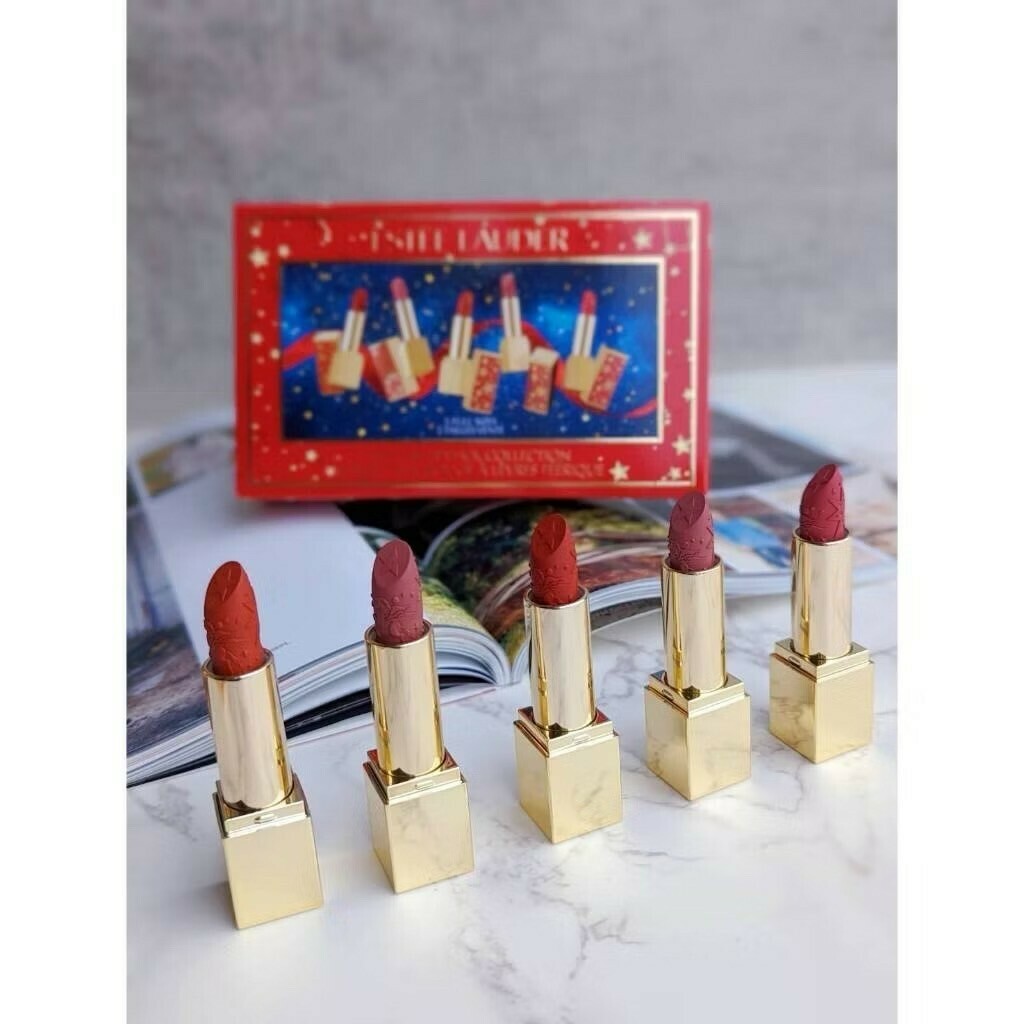 EsteeLauder │ 雅詩蘭黛  冬季限定 聖誕禮盒 ✪必買✪ 雅詩蘭黛 / 飛馬口紅 5件組