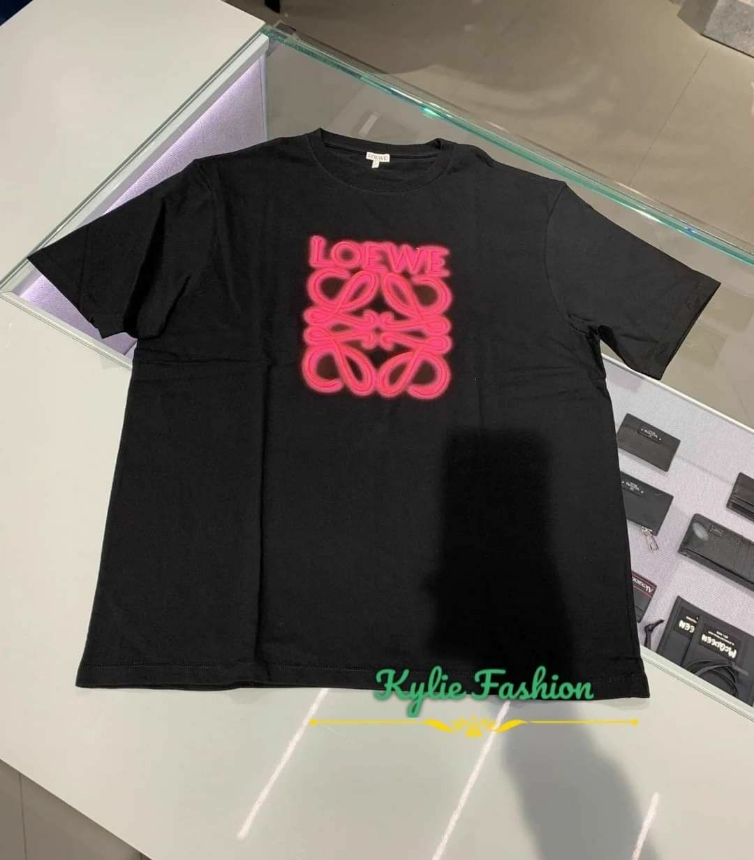 LOEWE Neon 霓虹LOGO 立體刺繡 Tee