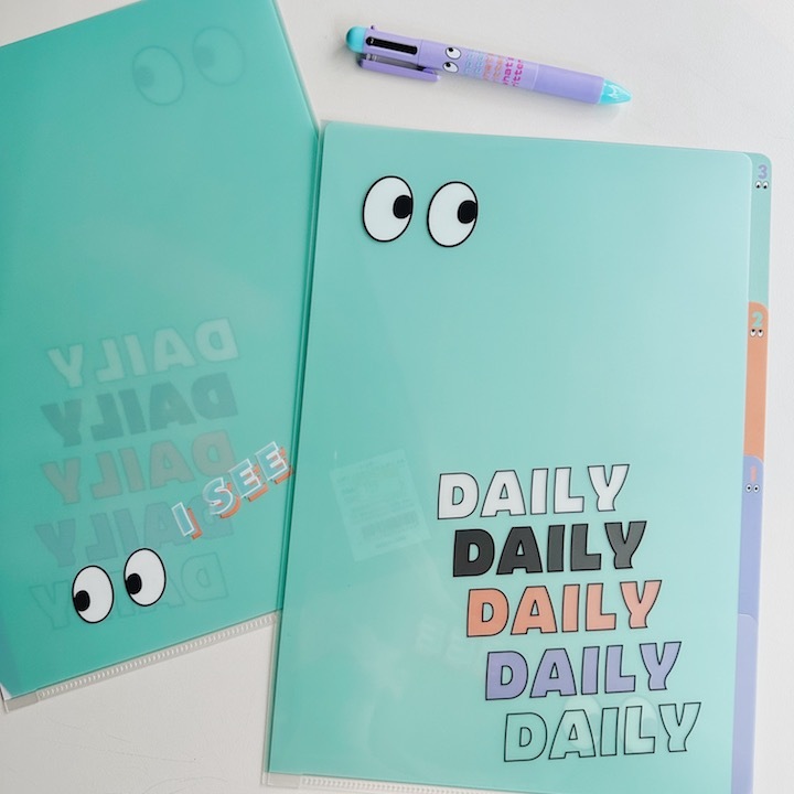 CHIC_眼睛 三層資料夾｜日本Greeting Life