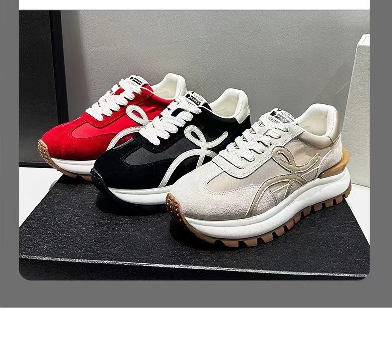 造型線條牛皮休閒鞋