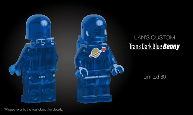 【預訂】【Lan's Custom】透明深藍色太空人