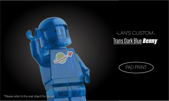 【預訂】【Lan's Custom】透明深藍色太空人