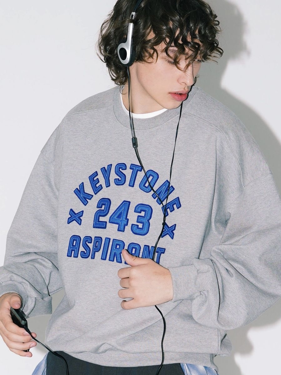 <預購> 韓國TWN電繡KEYSTONE高磅大學T