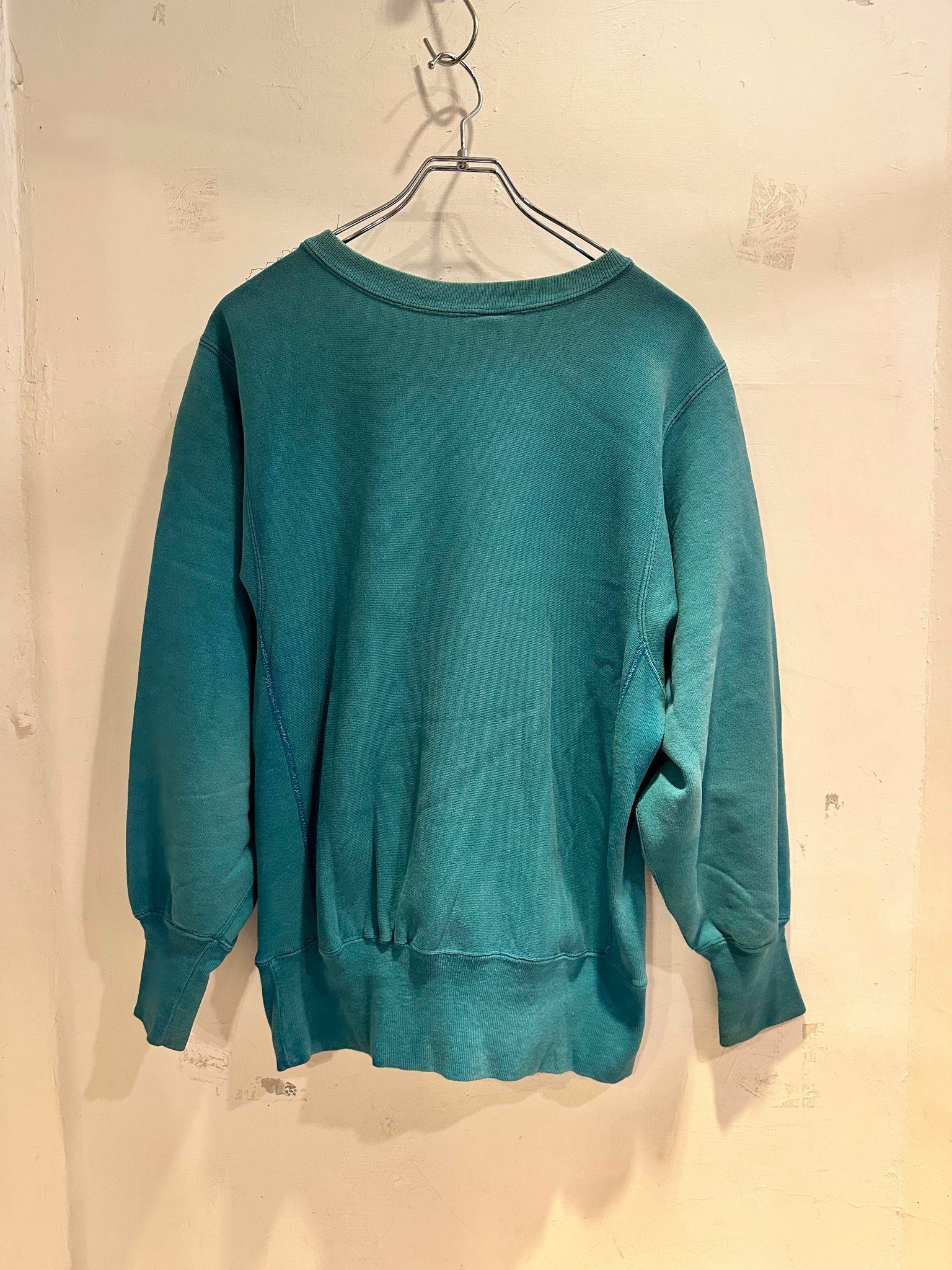 90's Champion Reverse Weave Green Sweat Shirt Made in USA