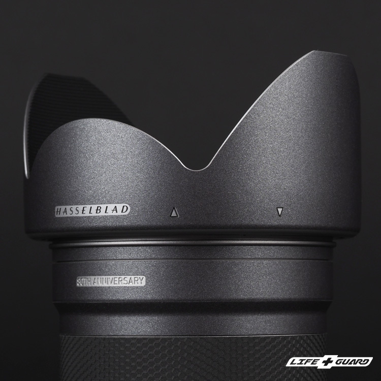 LIFE+GUARD 鏡頭貼膜安裝示意，適用 Hasselblad XCD 30mm F3.5