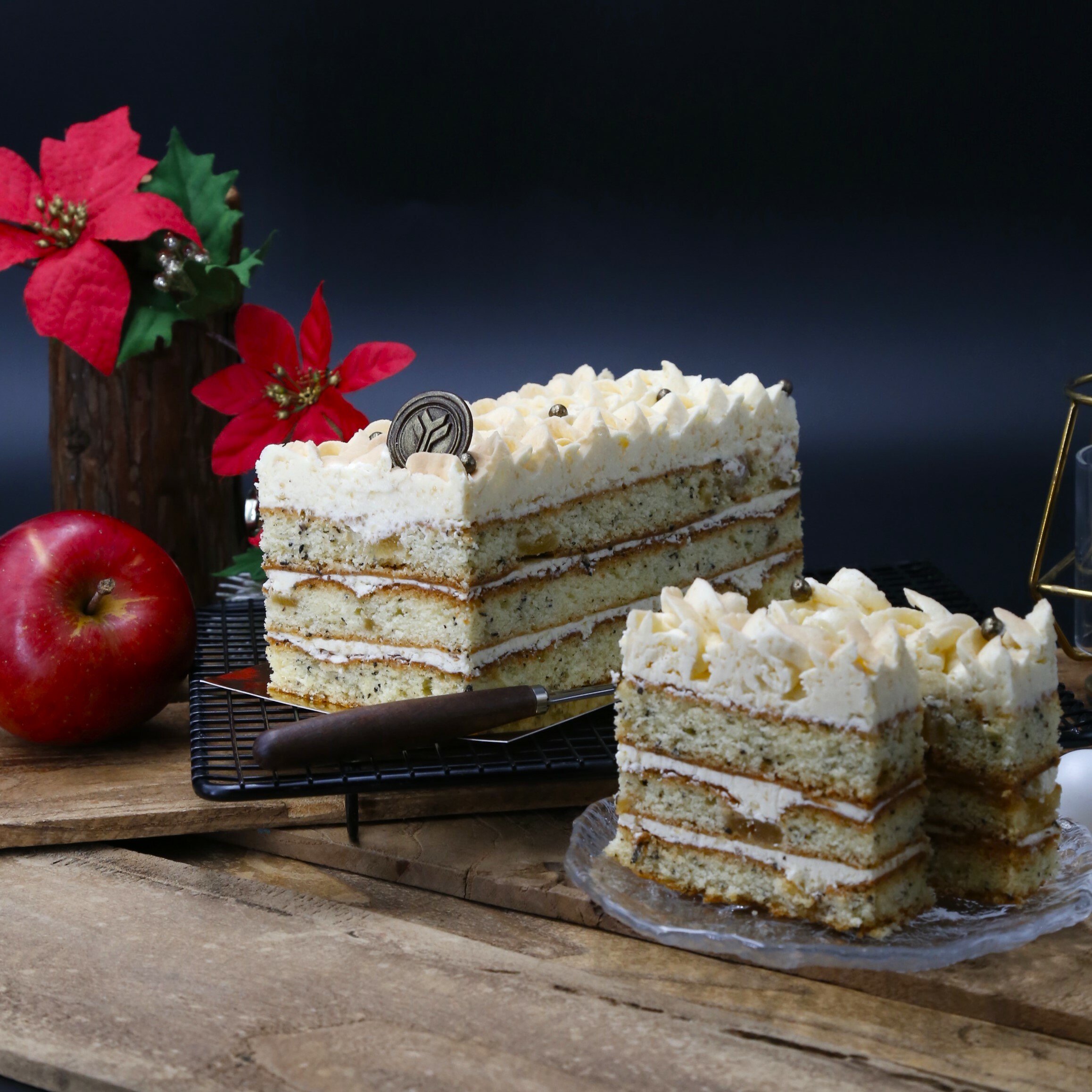 國民甜點｜蘋果伯爵奶油蛋糕