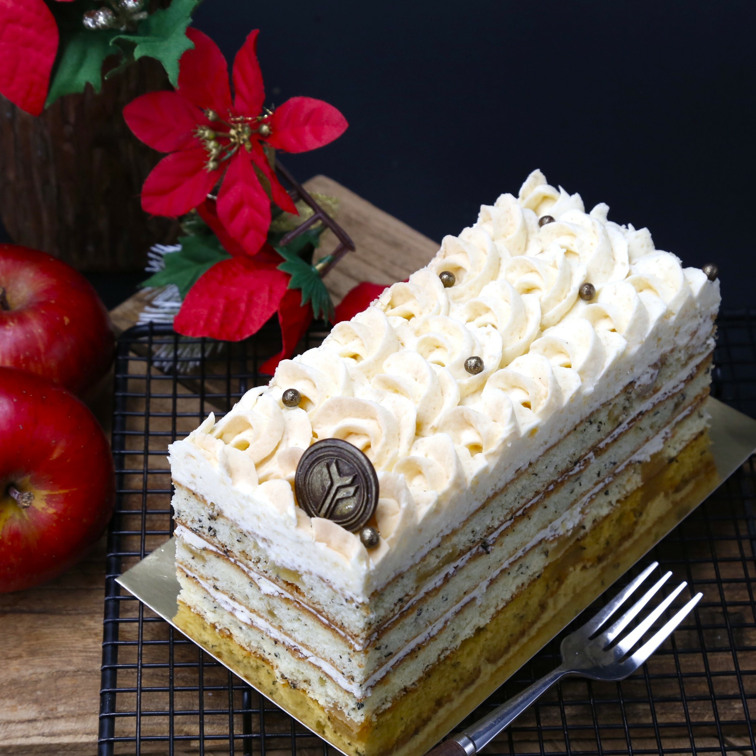 國民甜點｜蘋果伯爵奶油蛋糕