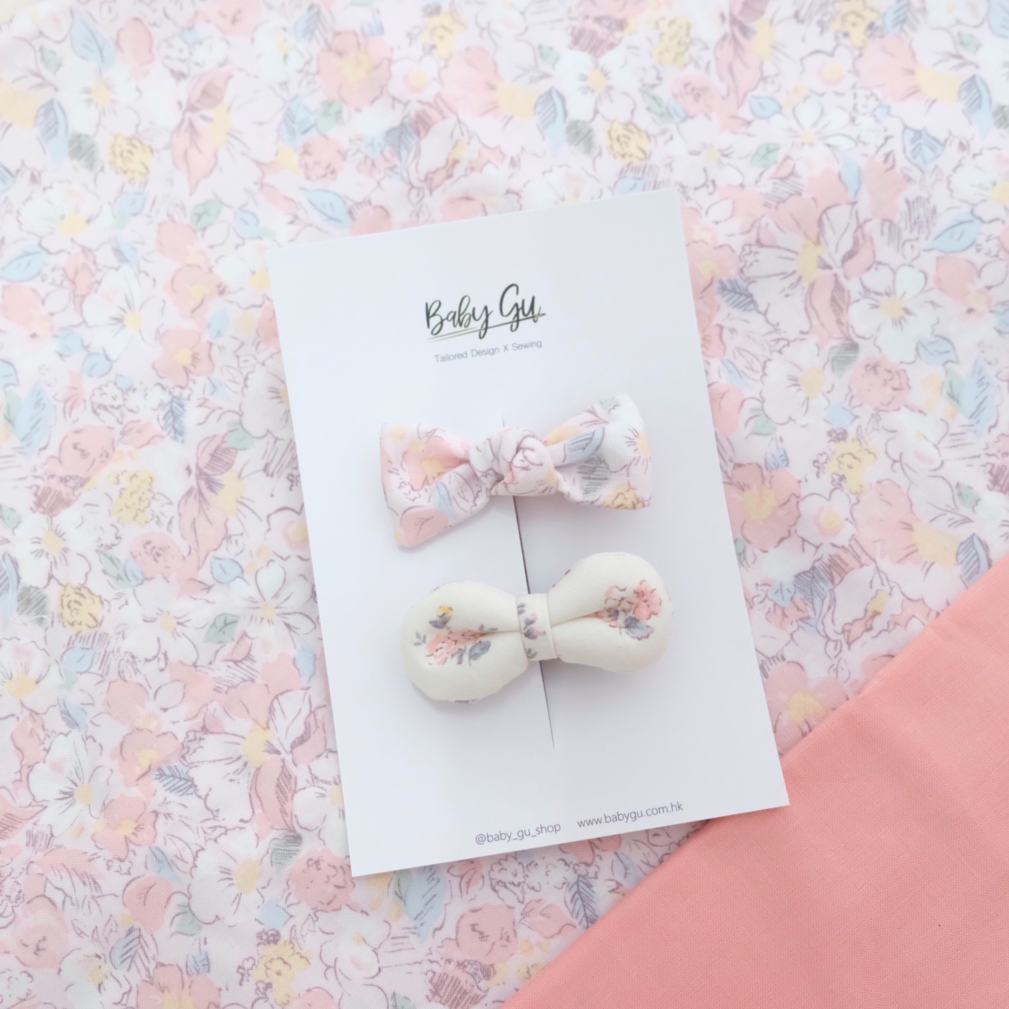 5cm髮夾-粉色組合2