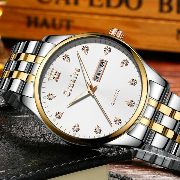 韓國JK, Crnaira 男士高檔時尚石英手錶夜光系列 J0133