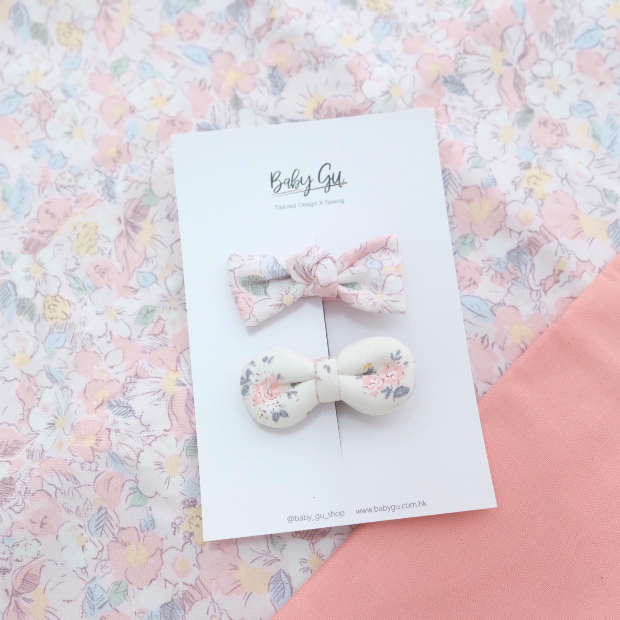 5cm髮夾-粉色組合4