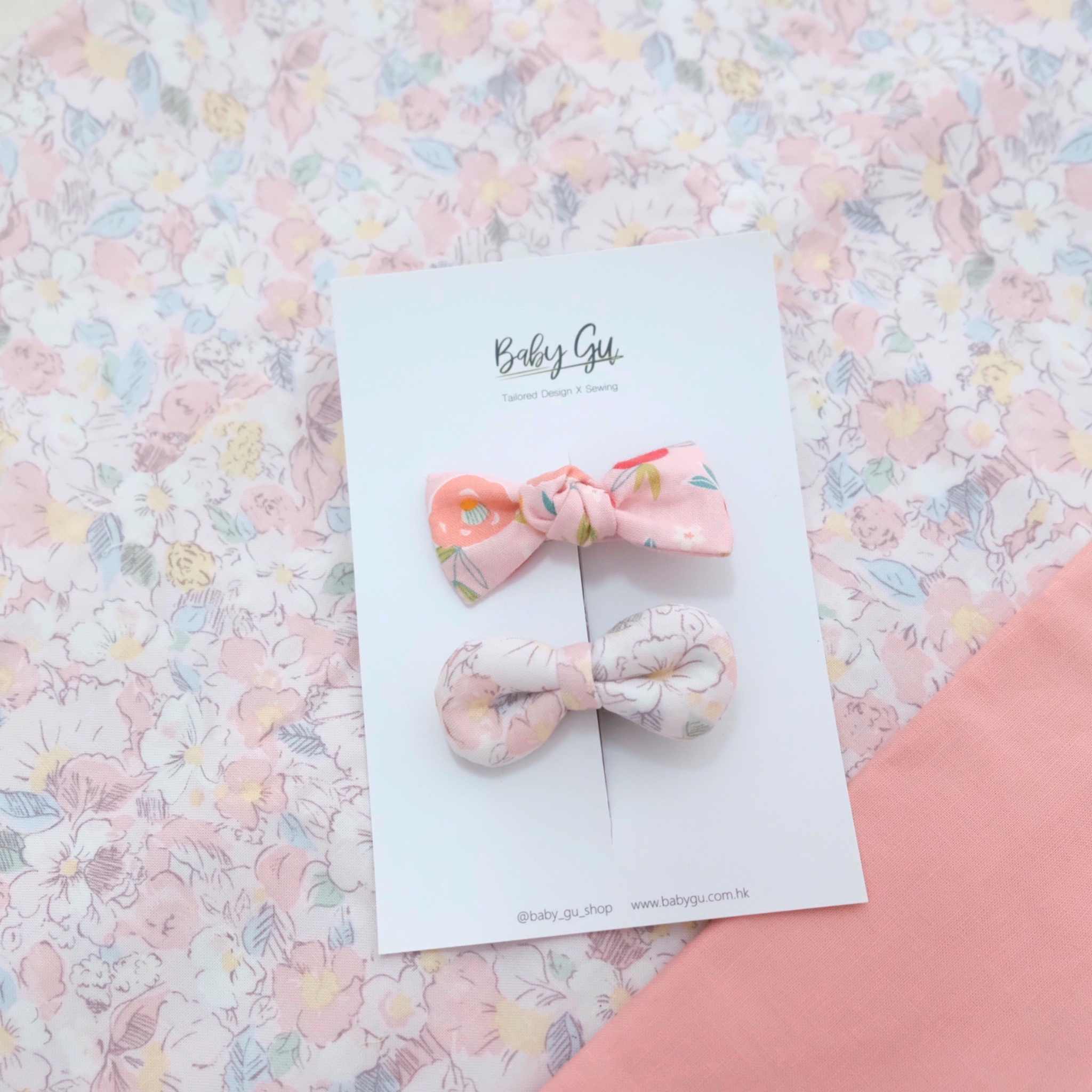 5cm髮夾-粉色組合3