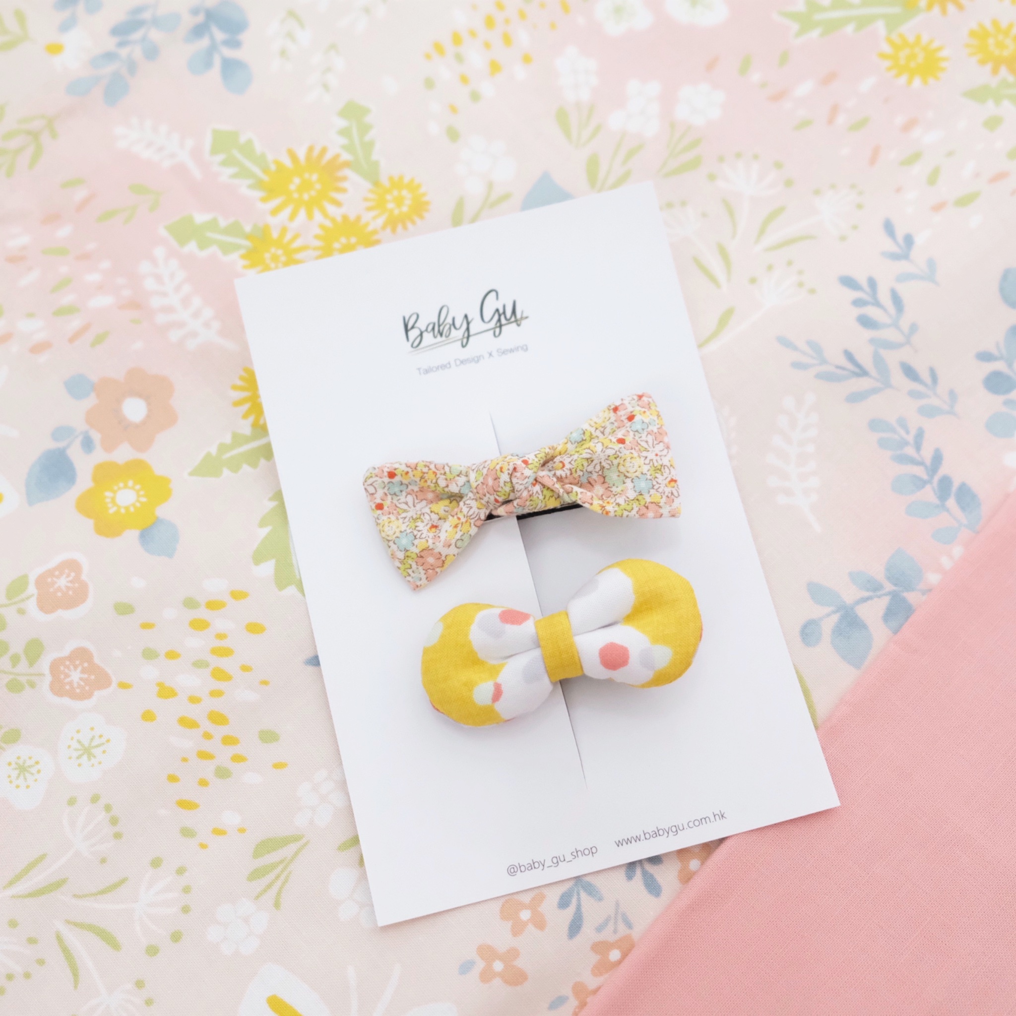 5cm髮夾-橙色組合2