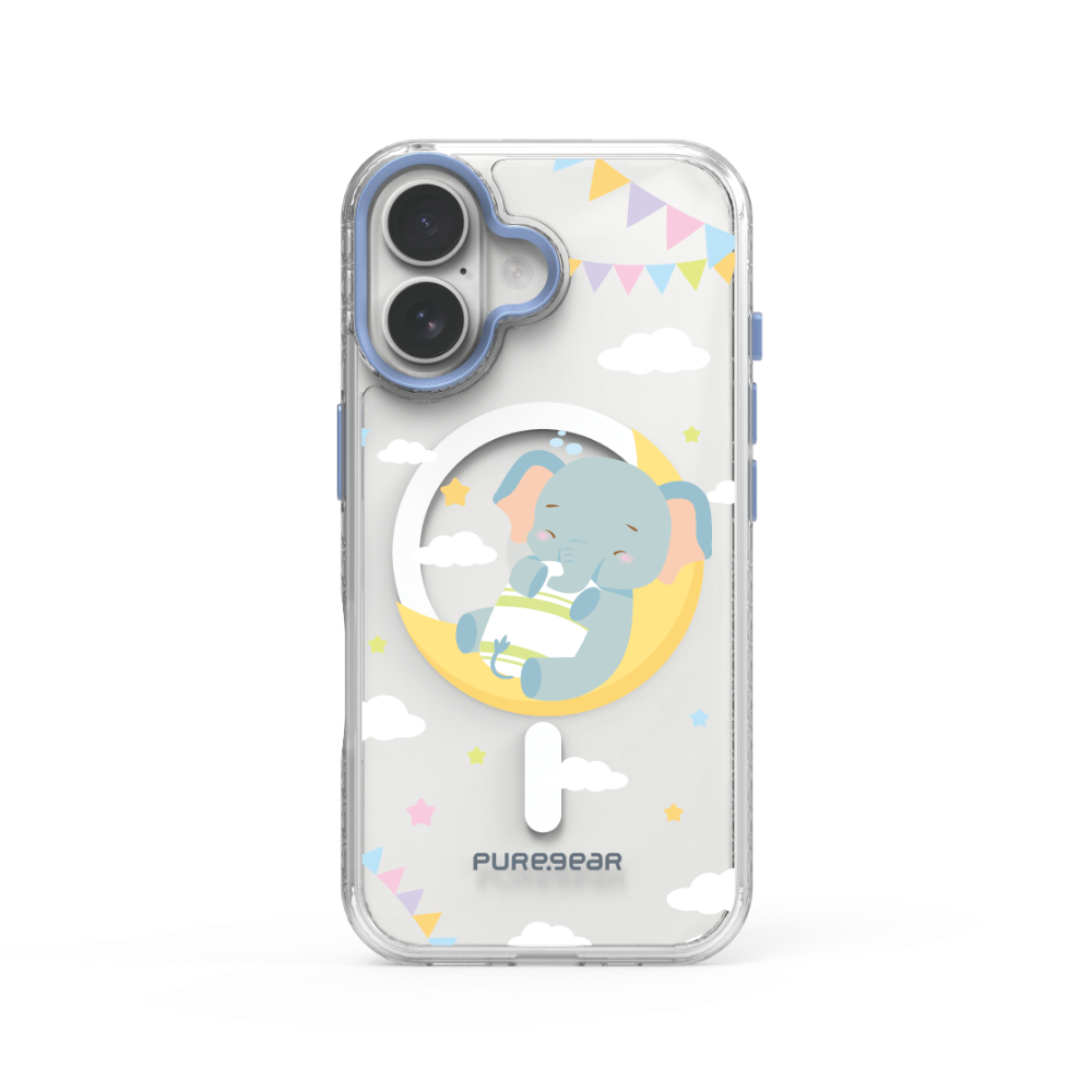 iPhone 冰鑽減壓防摔保護殼 Magsafe / 睡夢象 (Designer style)