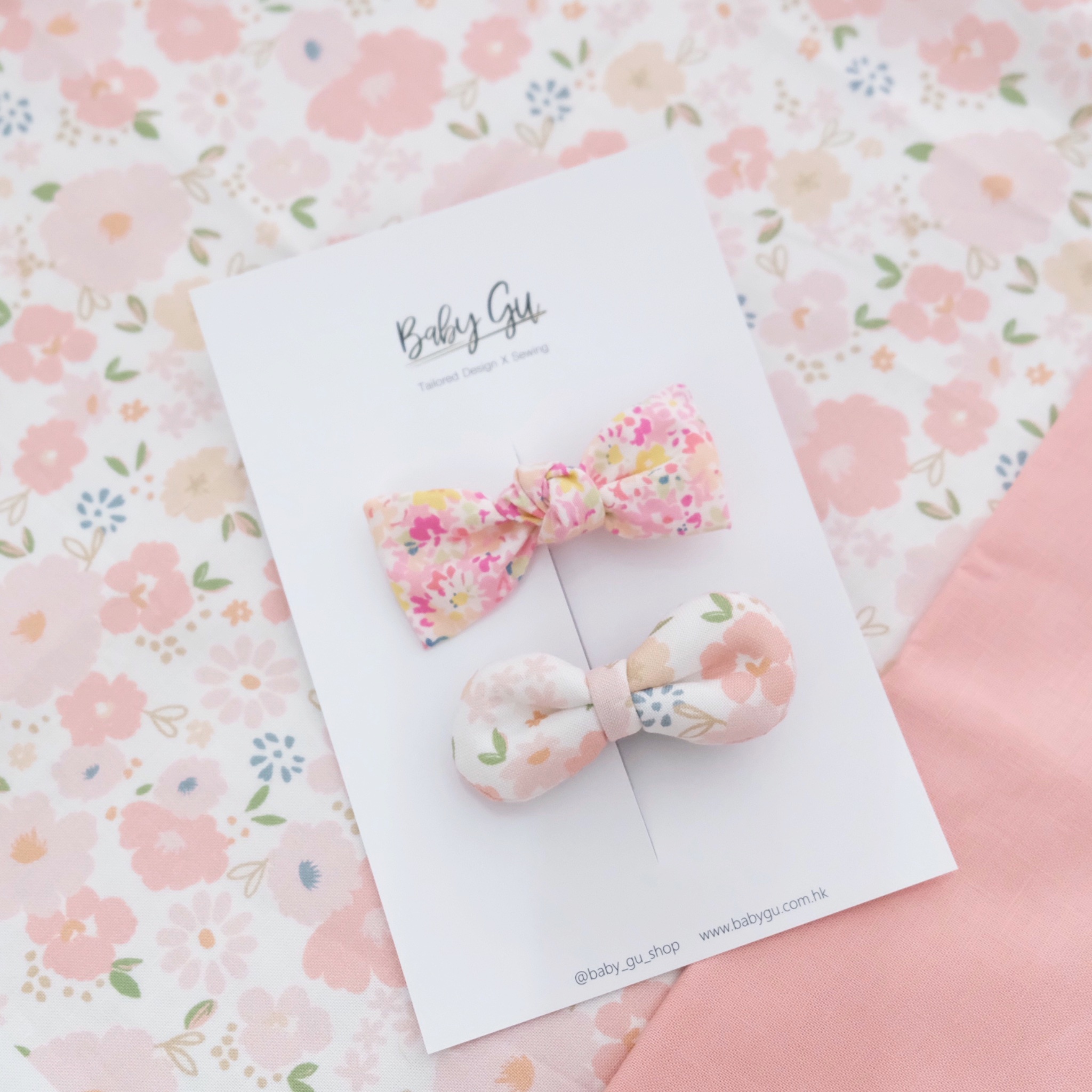 5cm髮夾-粉色組合21