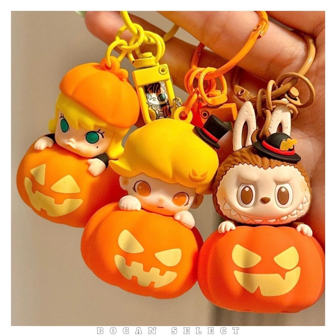LABUBU萬聖節限定🎃南瓜造型 發光吊飾 磁鐵