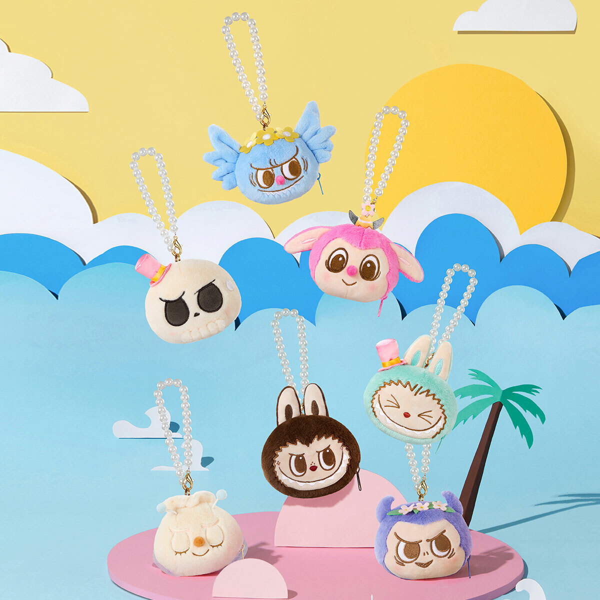 POPMART POP MART 泡泡瑪特 THE MONSTERS 派對系列 毛絨翻翻樂盲盒 公仔 玩具 吊飾 小包包