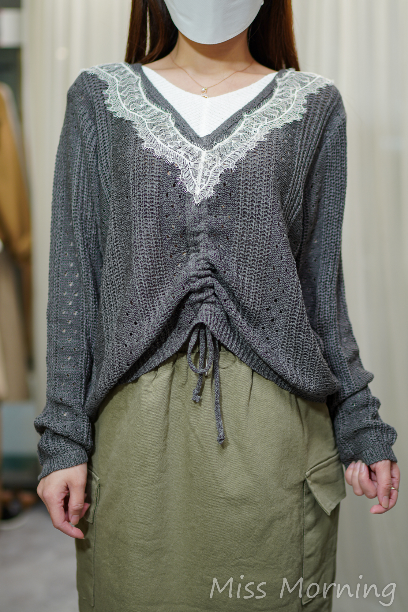 V領束束線衫(14194)