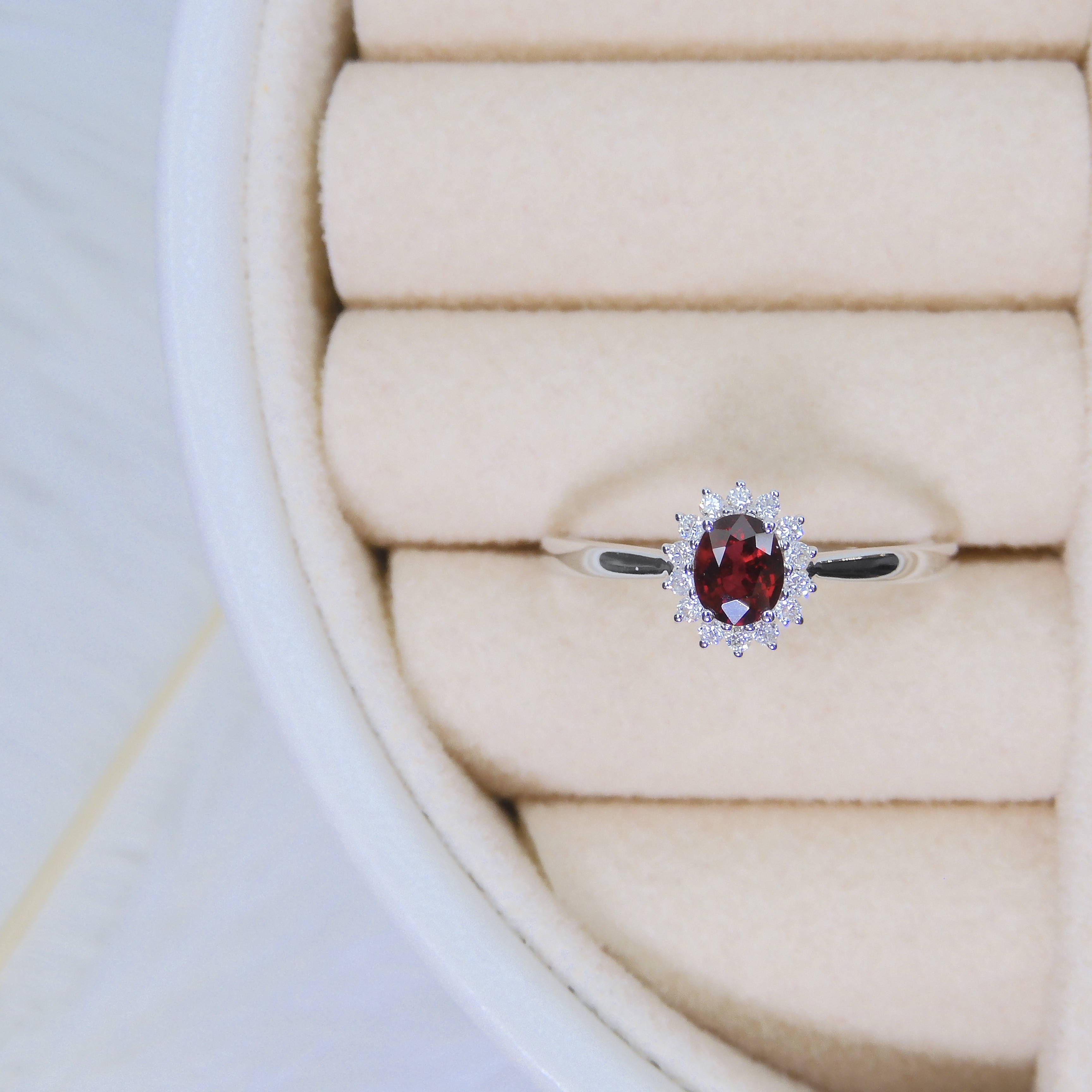 18K金 0.34ct 紅寶石戒指 (配國際證書)