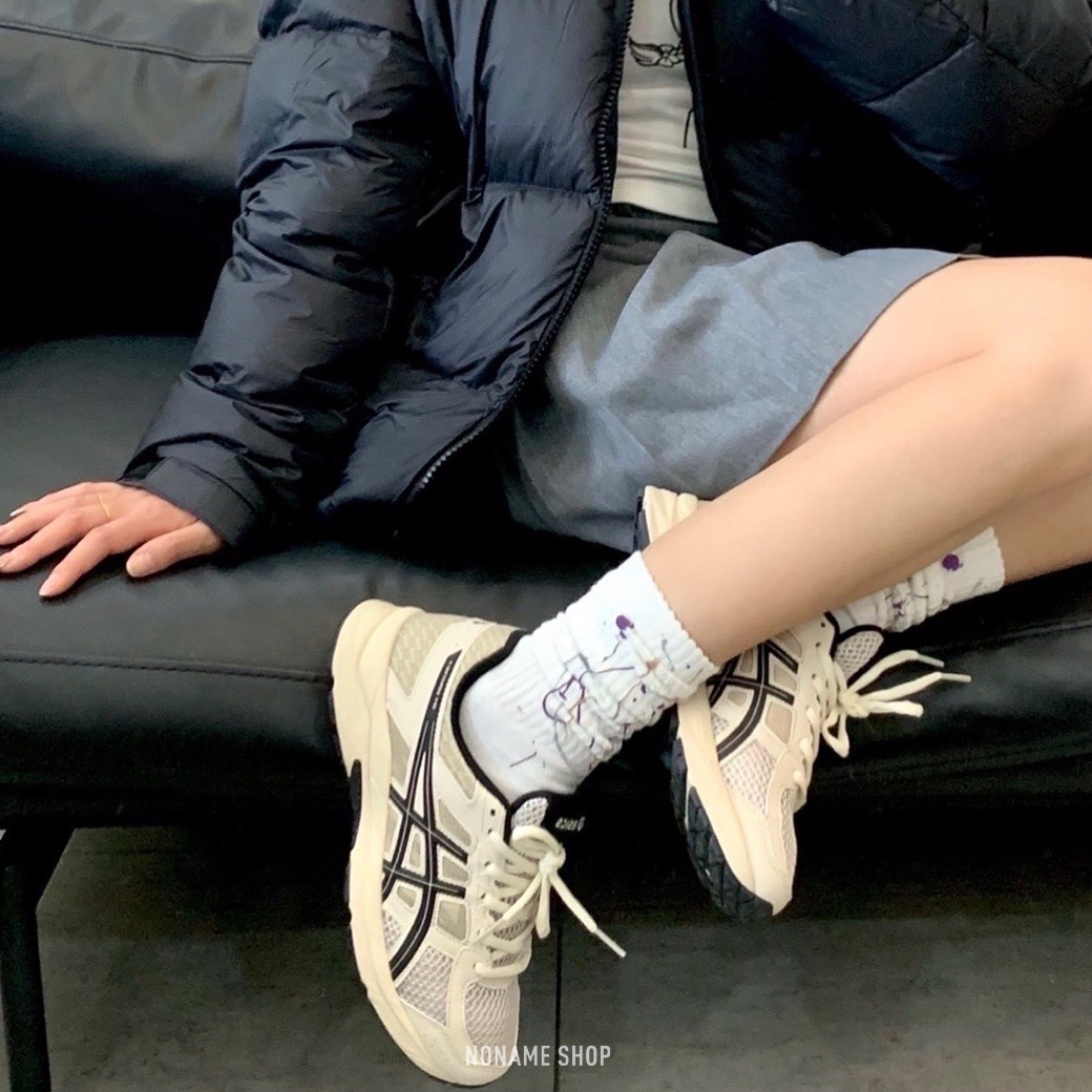 ASICS GEL-CONTEND 4 復古 運動鞋 跑步鞋 米黑 (男款)