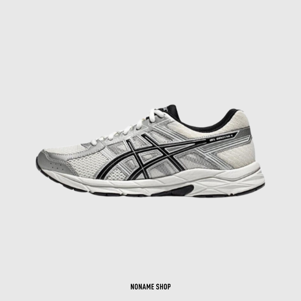 ASICS GEL-CONTEND 4 復古 運動鞋 跑步鞋 銀黑 (男款)