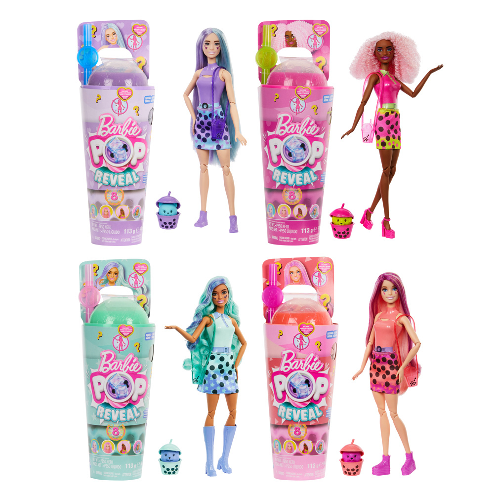 芭比驚喜造型娃娃組合-珍珠奶茶系列