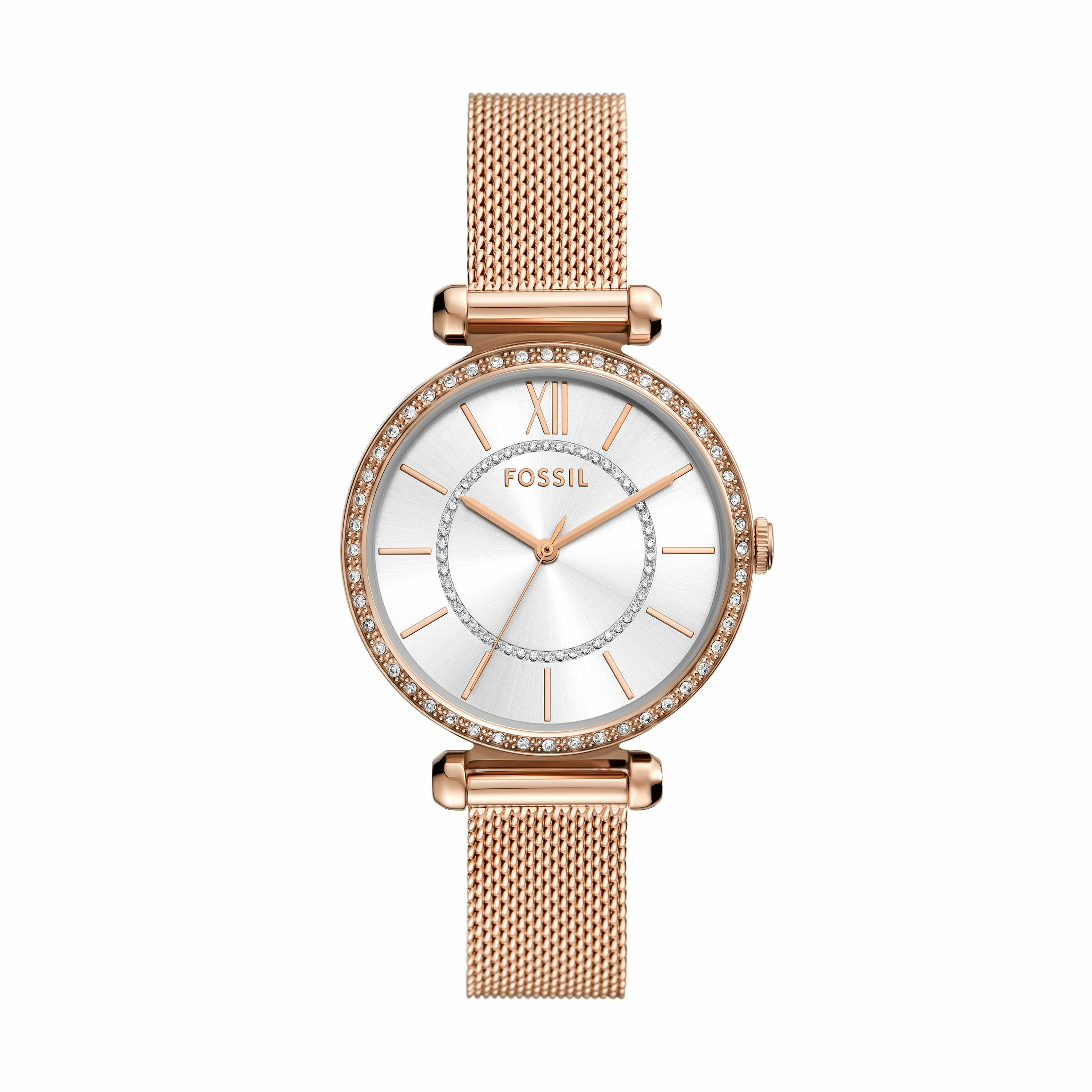 Tillie 鑲鑽優雅女錶 玫瑰金色不鏽鋼米蘭帶 36MM BQ3989