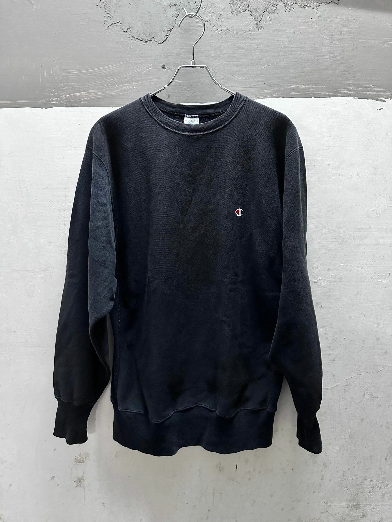 90's Champion Reverse Weave Black *目玉 Made in USA