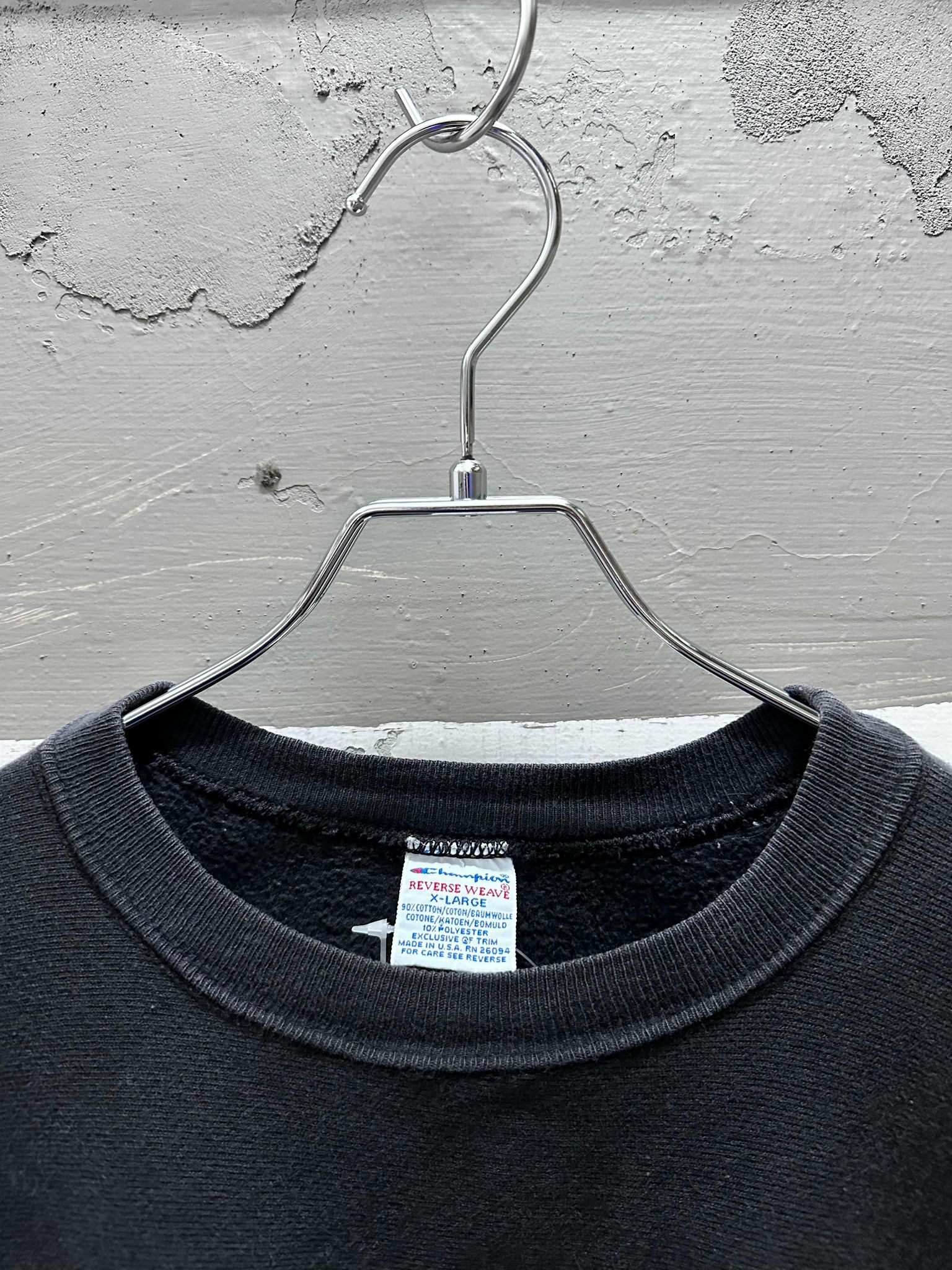 90s Champion Reverse Weave Black *目玉Made in USA