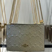 [S] COACH CT869 SLIM CROSSBODY SIGNATURE,CHALK, 196395407989 (SCO971)