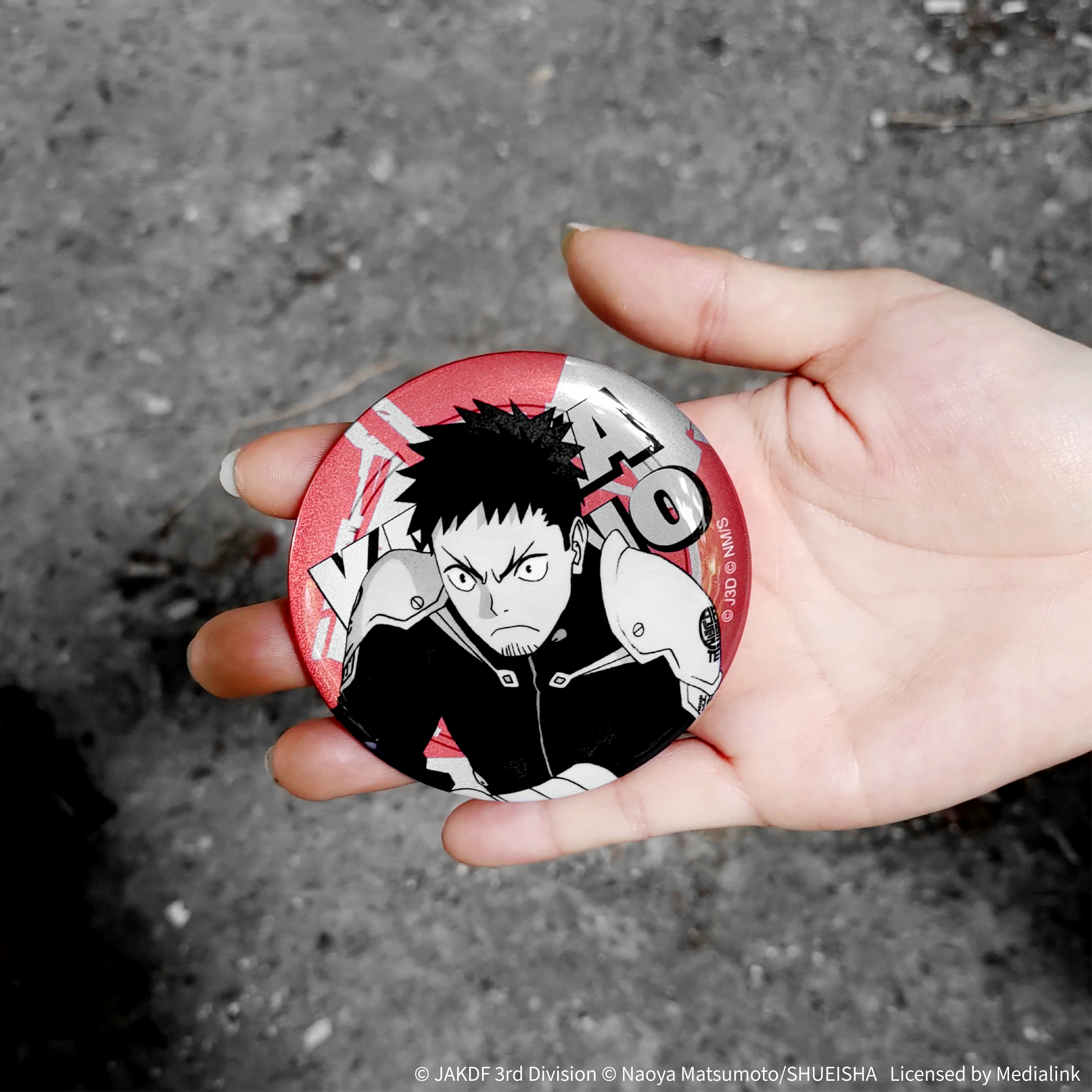 怪獸8號-反光胸章-日比野卡夫卡