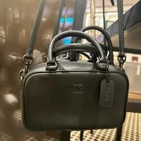 [S] COACH CT776 SATCHEL CROSSBODY,BLACK, 196395408887, FINAL SALES (SCO978)