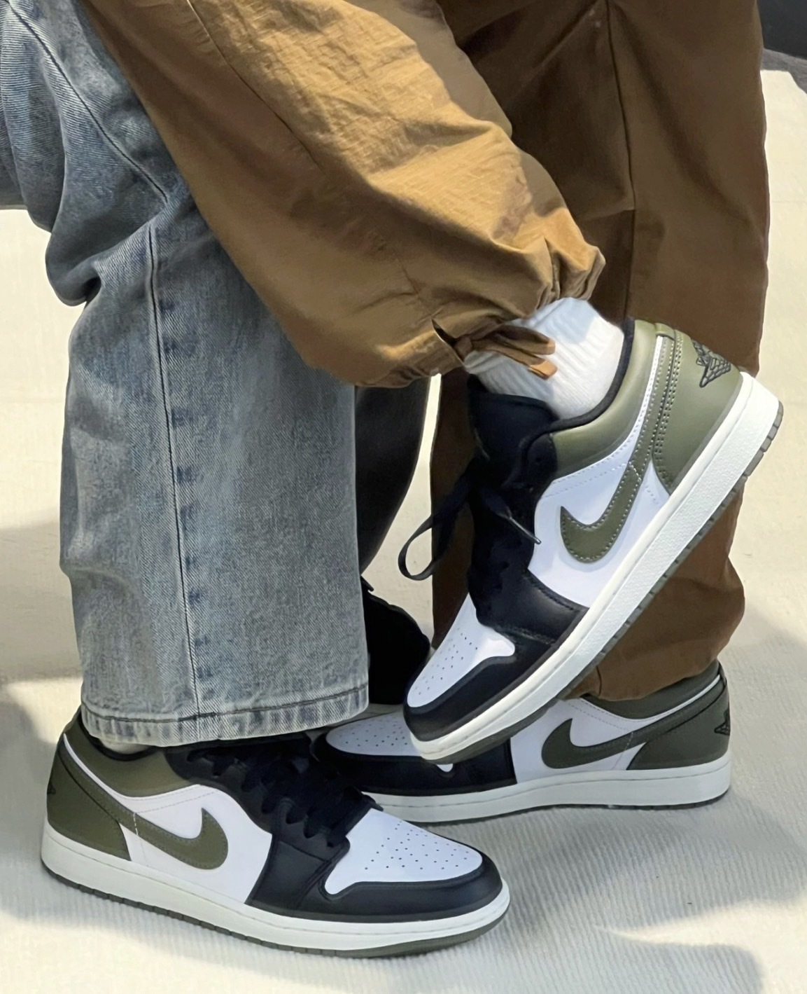 預購 NIKE AIR JORDAN 1 LOW GS 橄欖綠