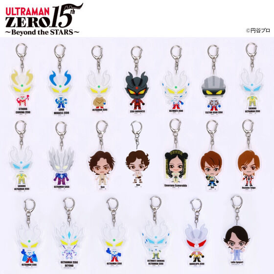 225067 Pbandai 2025/4月 ウルトラマンゼロ　15th　デフォルメ　アクリルチャーム（全20種）