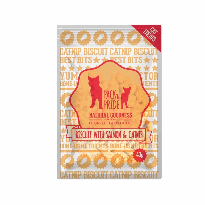 PNR90596- 貓草餅乾-三文魚味 (40g) 貓小食