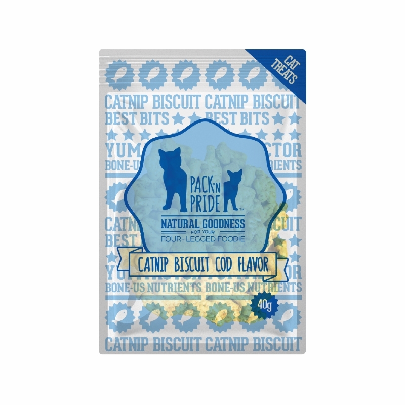 PNR90589- 貓草餅乾-鱈魚味 (40g) 貓小食