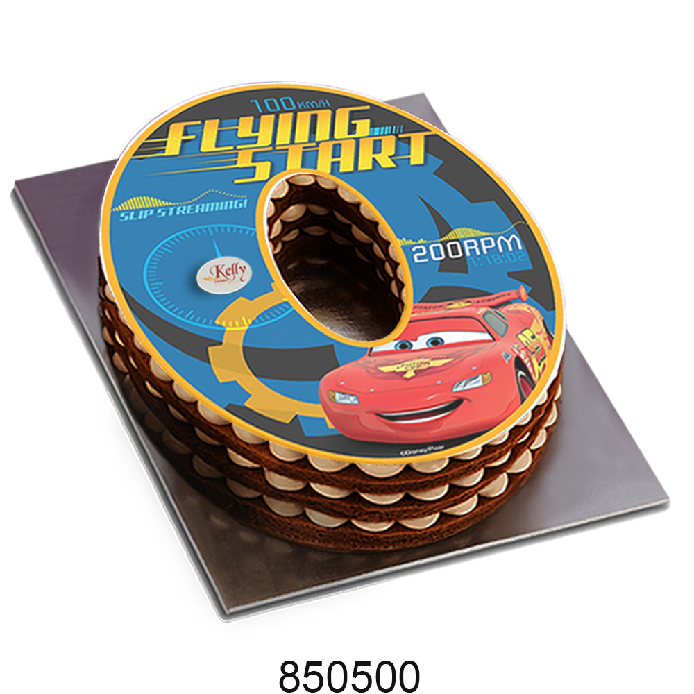 No. 0 Cars Edible Image Cake