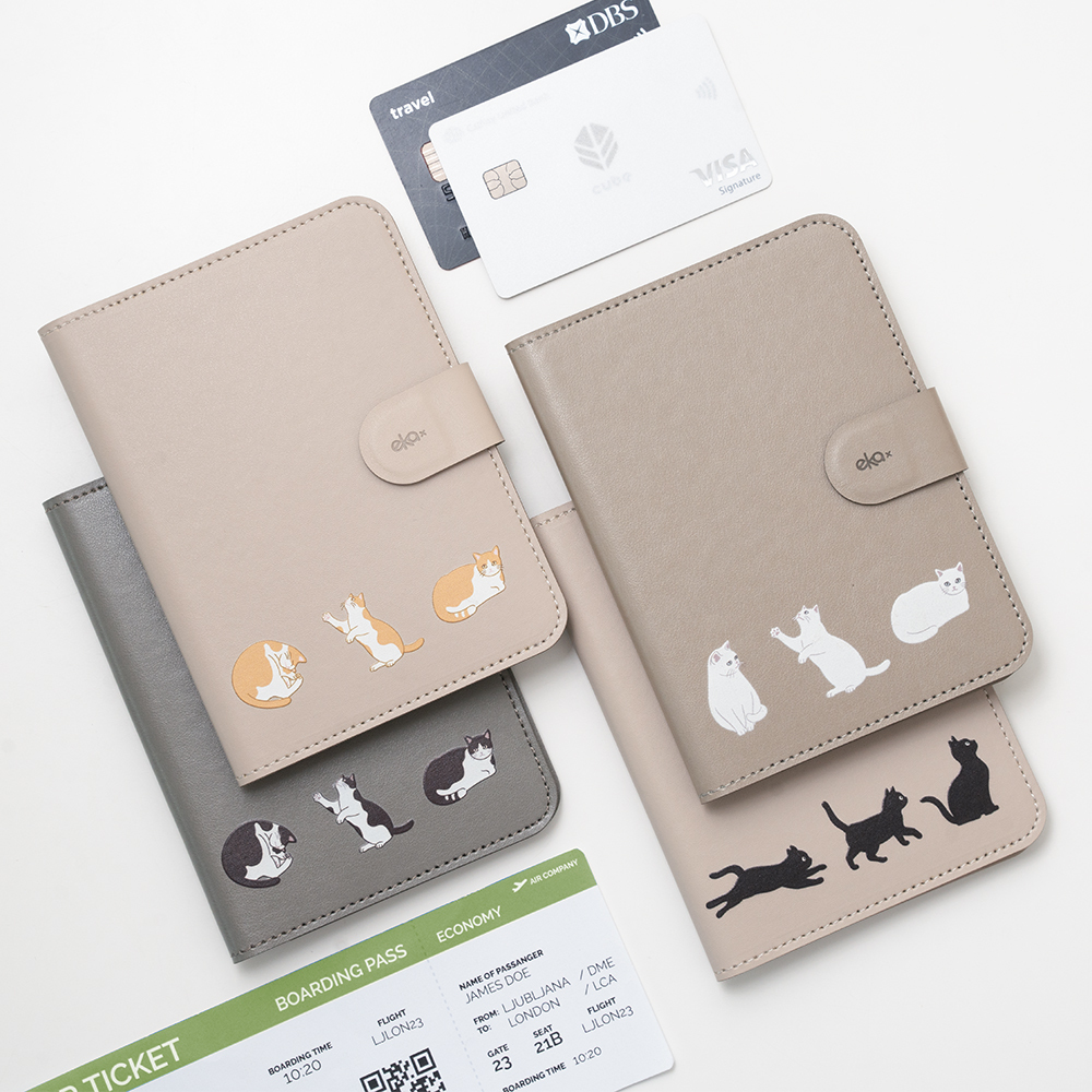 輕巧皮革護照套