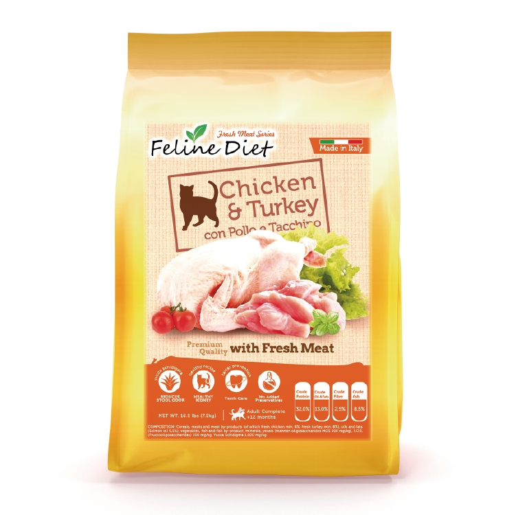 Feline Diet⎜鮮雞伴火雞配方貓乾糧 7.5kg (FD-03)