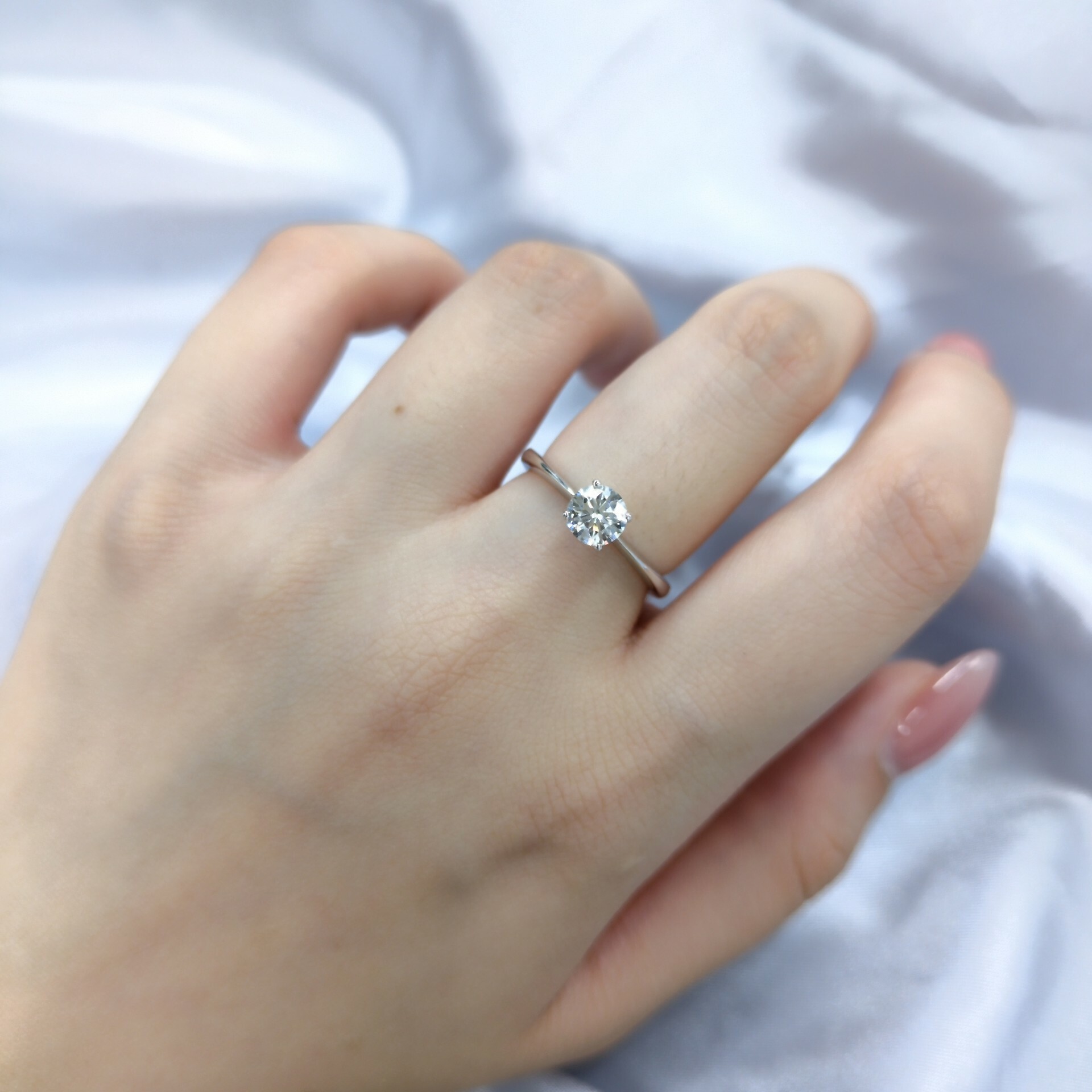 18K White Gold 0.55ct Diamond Ring