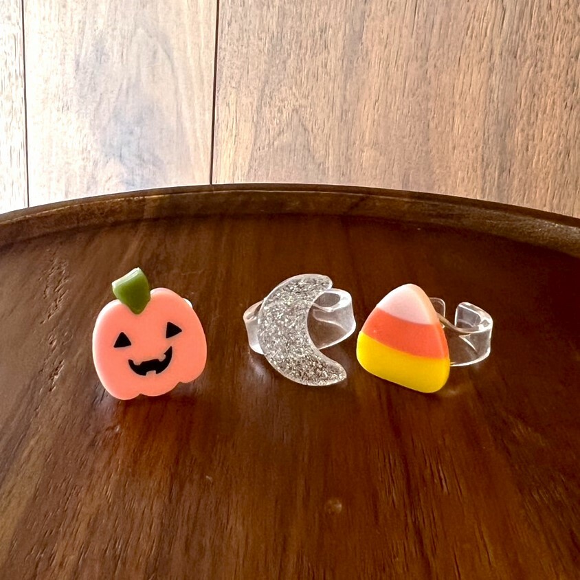LILIES & ROSES 萬聖節角色戒指(南瓜月亮玉米糖) Halloween Mix Rings