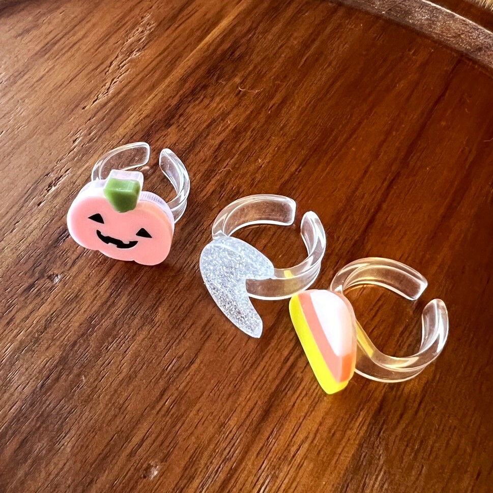 LILIES & ROSES 萬聖節角色戒指(南瓜月亮玉米糖) Halloween Mix Rings