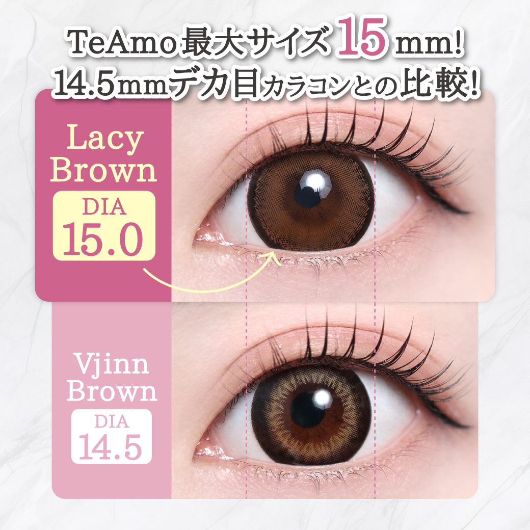 [月拋] TeAmo 1 Month Nobby Brown 有色彩妝隱形眼鏡｜每盒2片