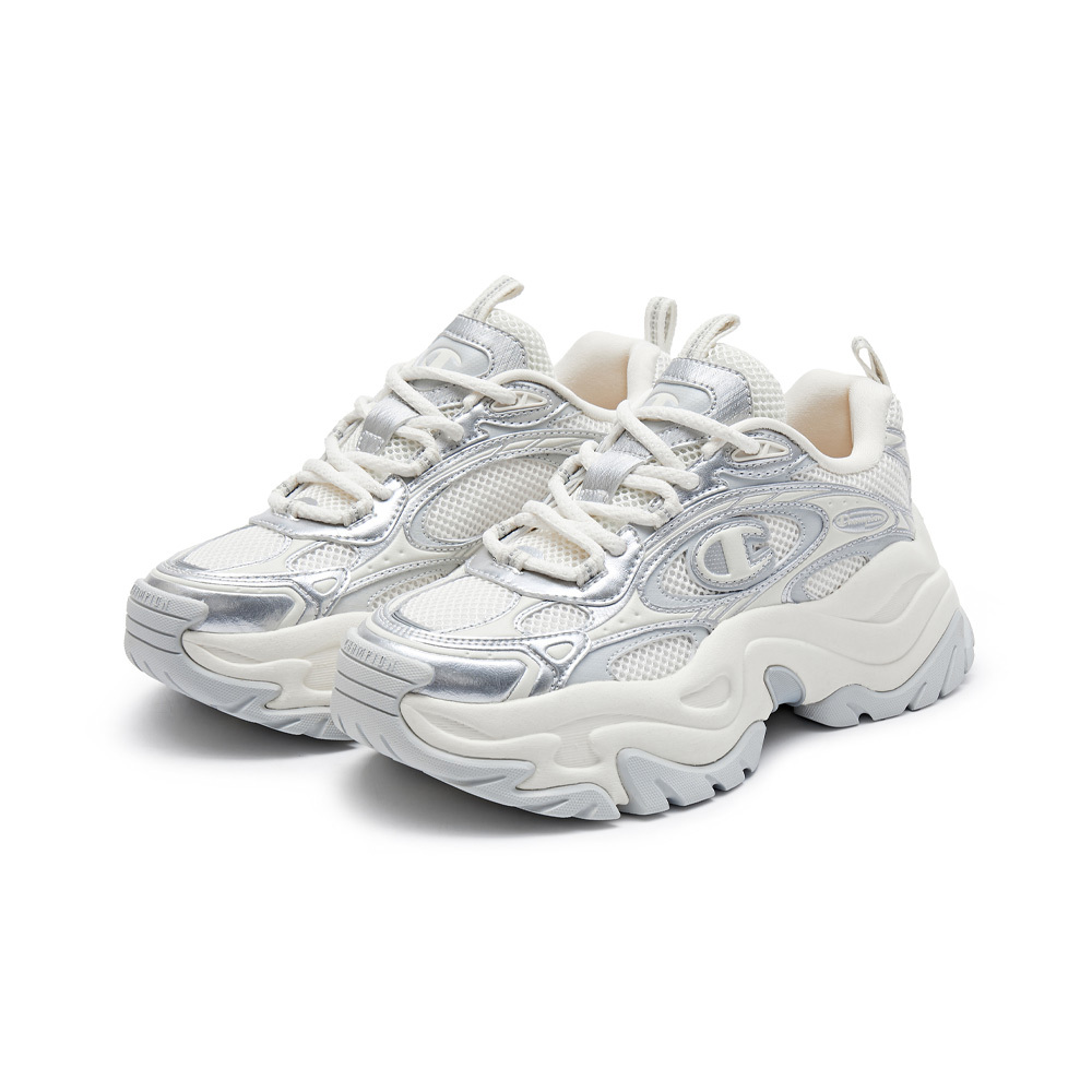 女款 -Champ XXL galaxy星雲千層老爹鞋-科幻銀（U4CFCCW05B1）