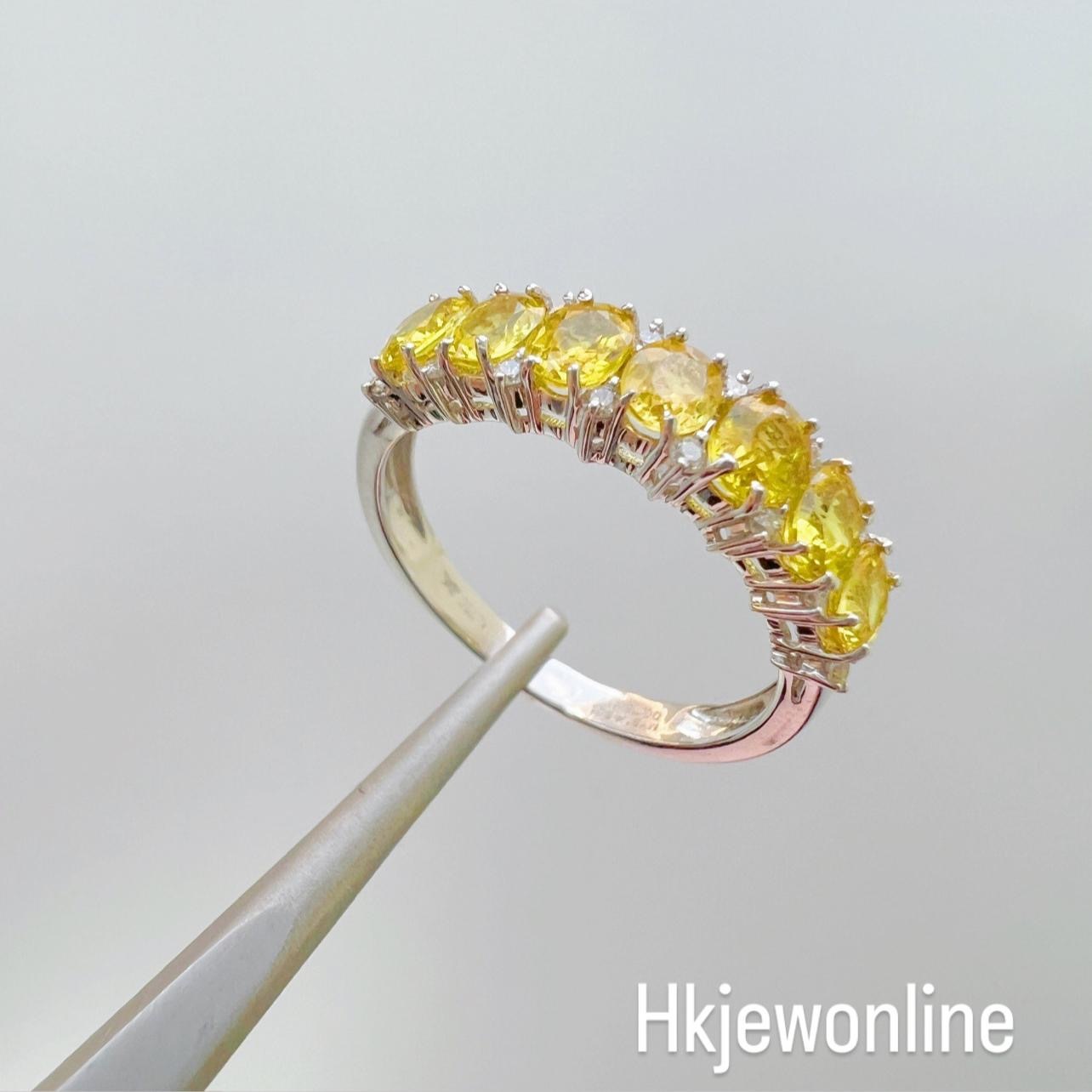 18K Rose Gold / White Gold Diamond Gem Eternity Rings