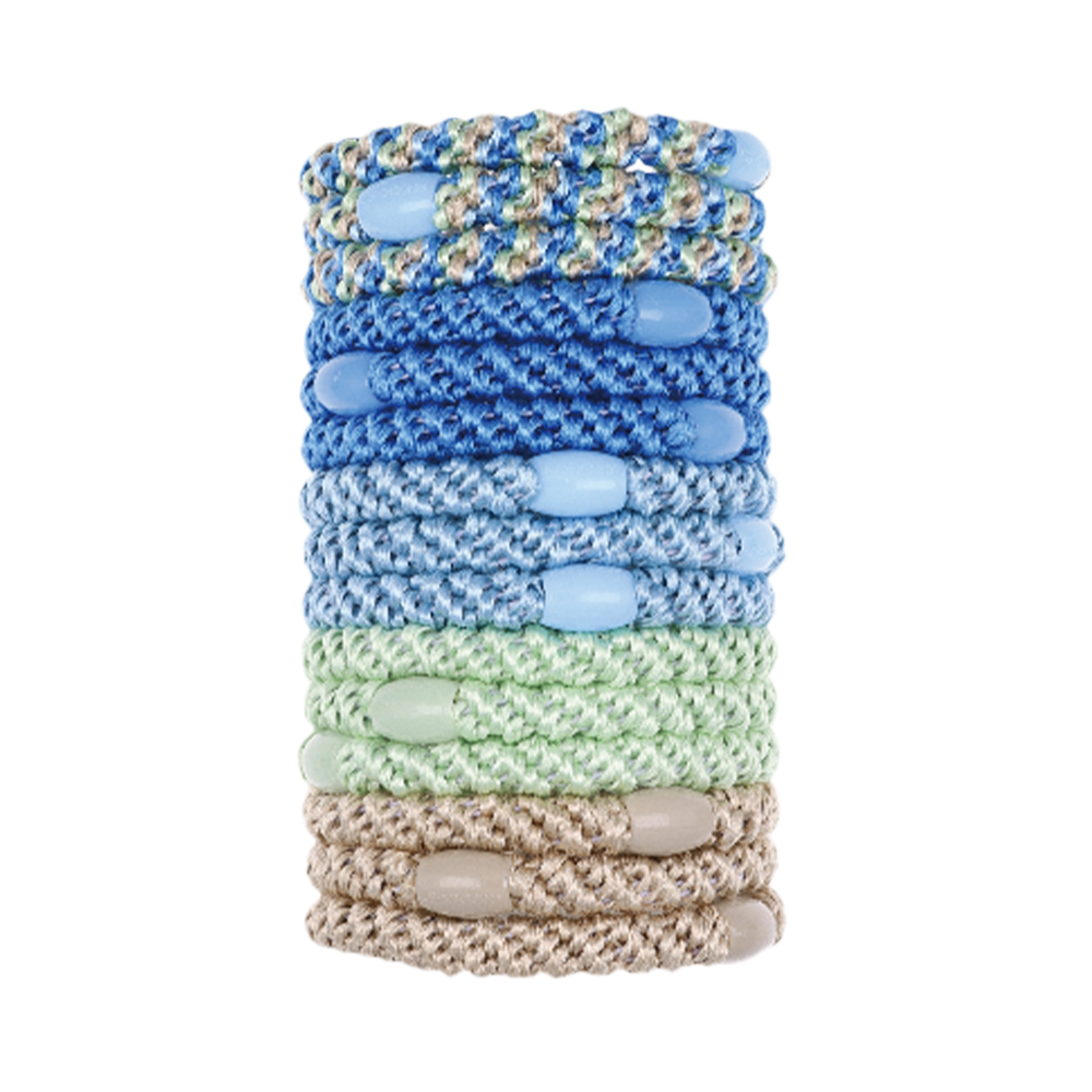 L. ERICKSON｜彈力髮圈桶-海鹽藍綠