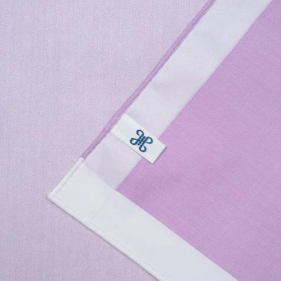 緞面邊框手巾＿薰衣草紫