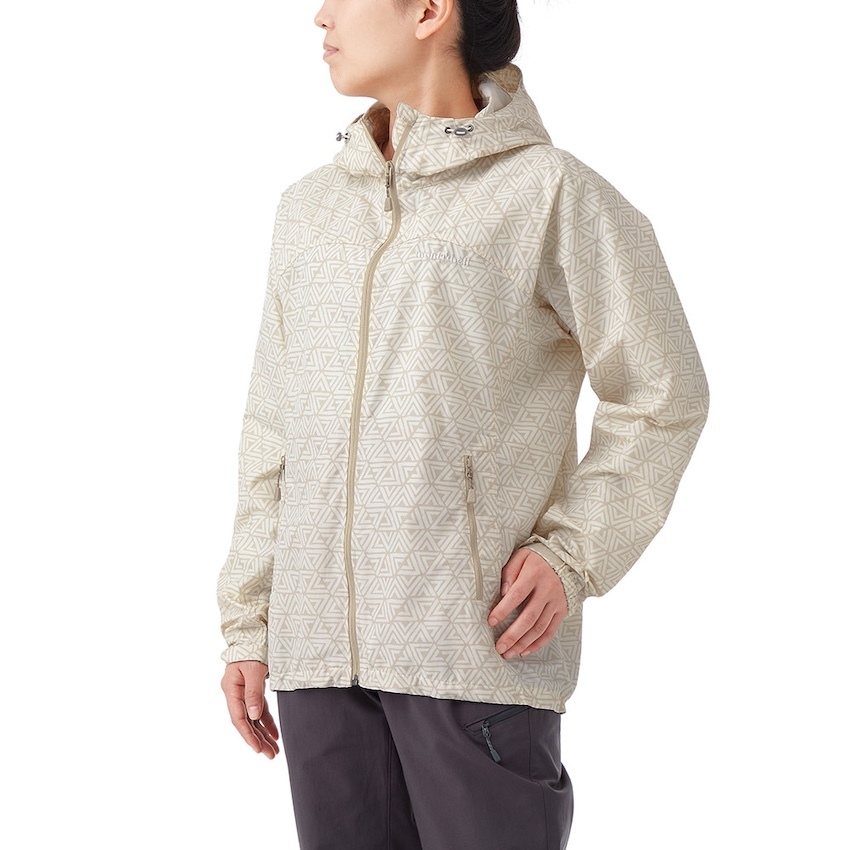日本 Mont-Bell Wind Blast Print Hooded Jacket Men's 女裝外套