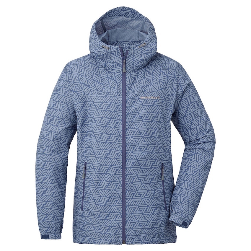 日本 Mont-Bell Wind Blast Print Hooded Jacket Men's 女裝外套