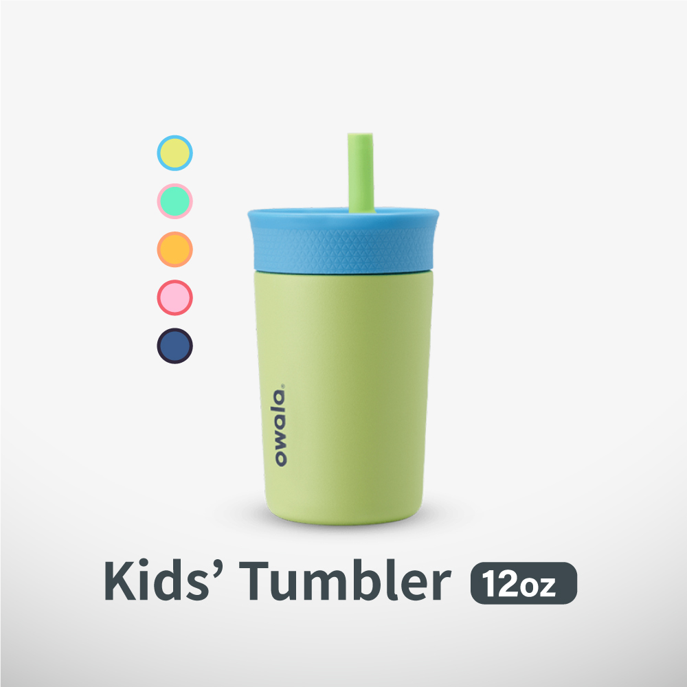 Owala® KIDS' Tumbler 不鏽鋼矽膠吸管水壺|355ml